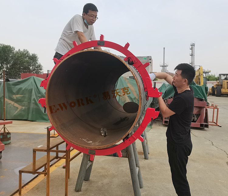 大口徑旋轉式切管機場景實拍